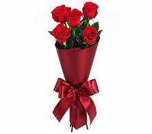 Букет 5 Красных роз Эдлесс Лав в Дубровки