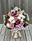 Букет цветов из: Альстромерии, Гвоздики, Розы и Хризантемы в Дубровки