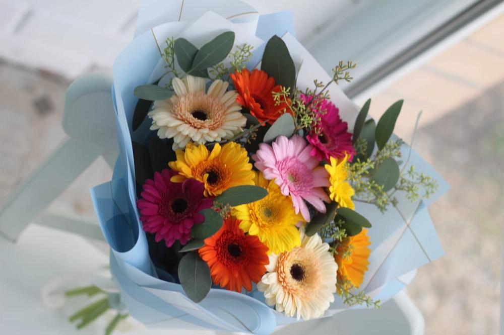 Букет цветов из: Герберы в Дубровки