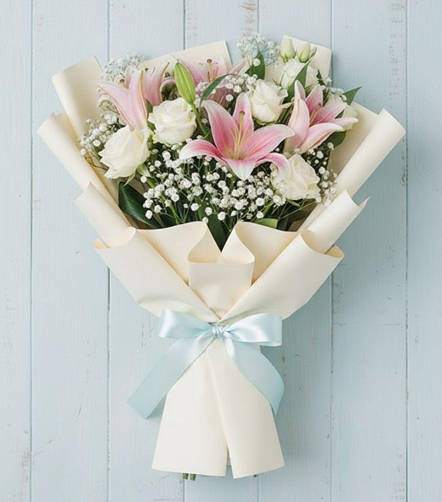 Букет цветов из: Лилии в Дубровки