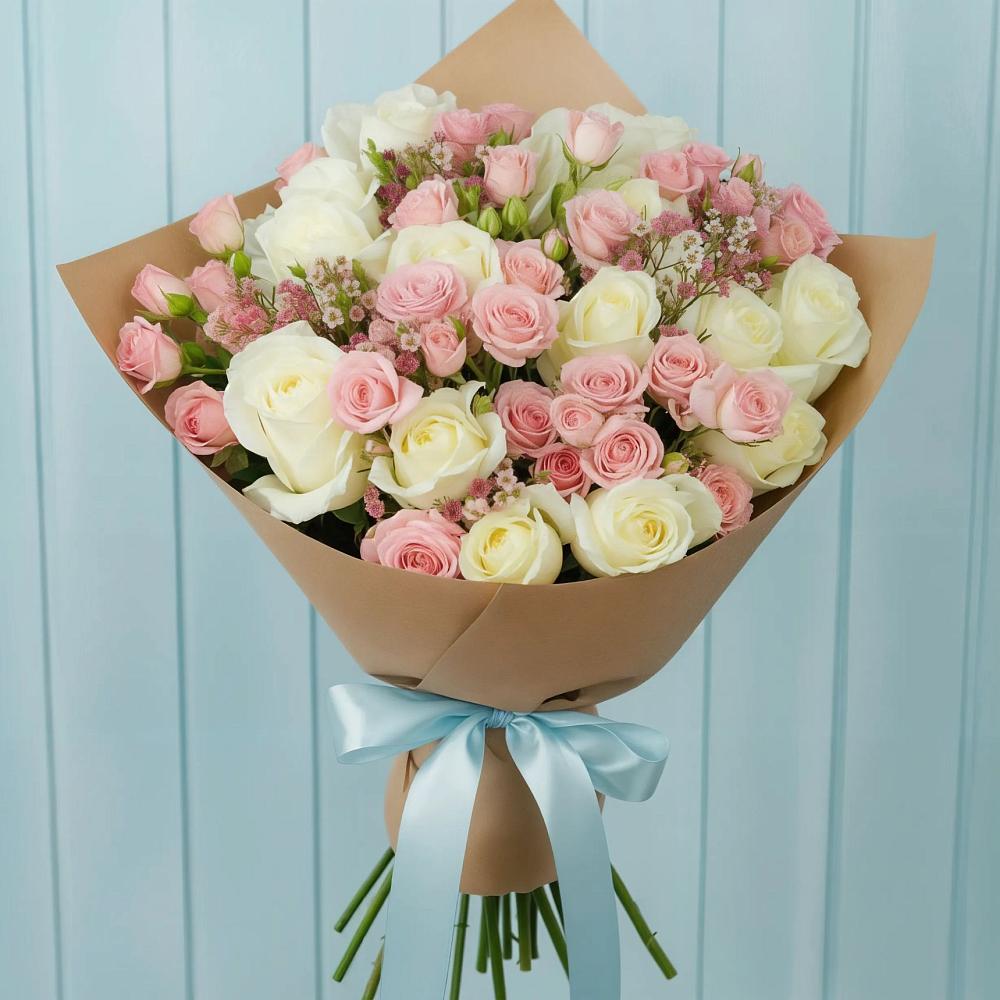 Букет цветов из: Розы в Дубровки