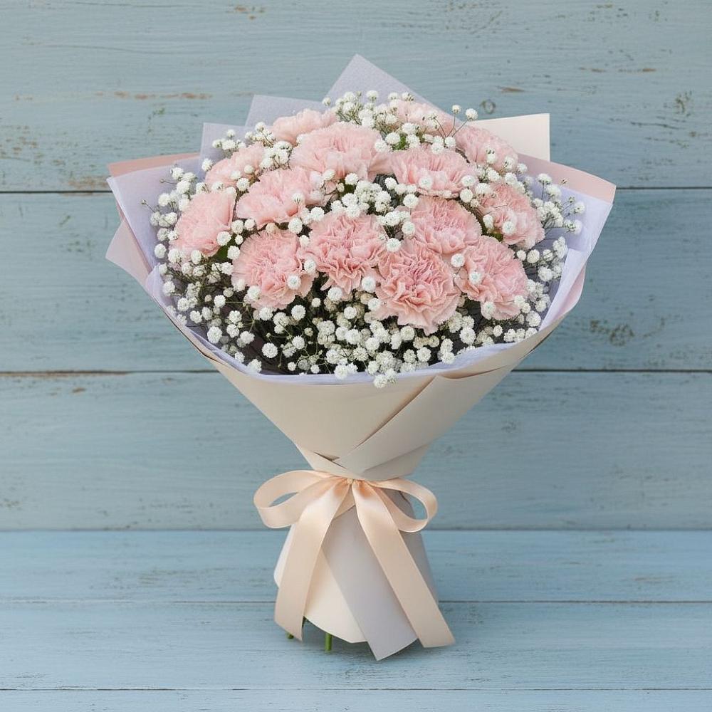 Букет цветов из: Гвоздики в Дубровки