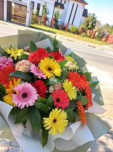 Букет цветов из:  Герберы #REPLACE_PRED# Дубровки