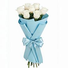 Букет 7 белых роз Проуд #REPLACE_PRED# Дубровки