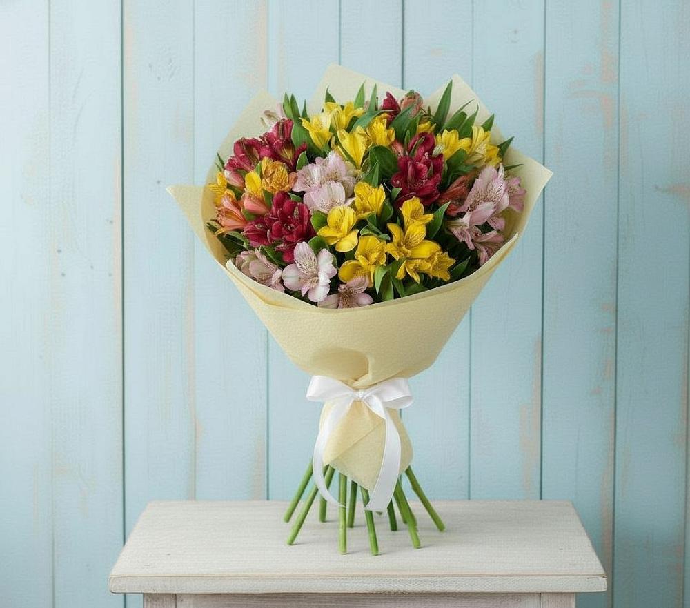 Букет цветов из: Альстромерии в Дубровки