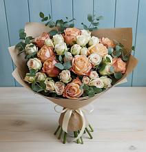 Букет цветов из:  Альстромерии и Розы #REPLACE_PRED# Дубровки